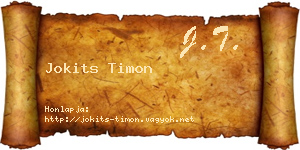 Jokits Timon névjegykártya